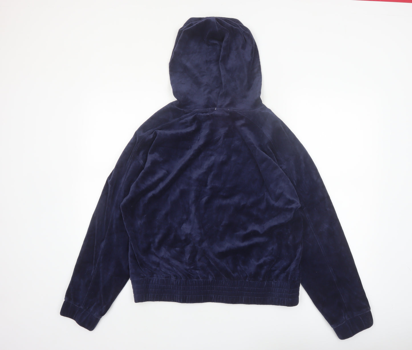 Touch by Alyssa Milano Navy Blue Velour Pullover Hoodie Women M