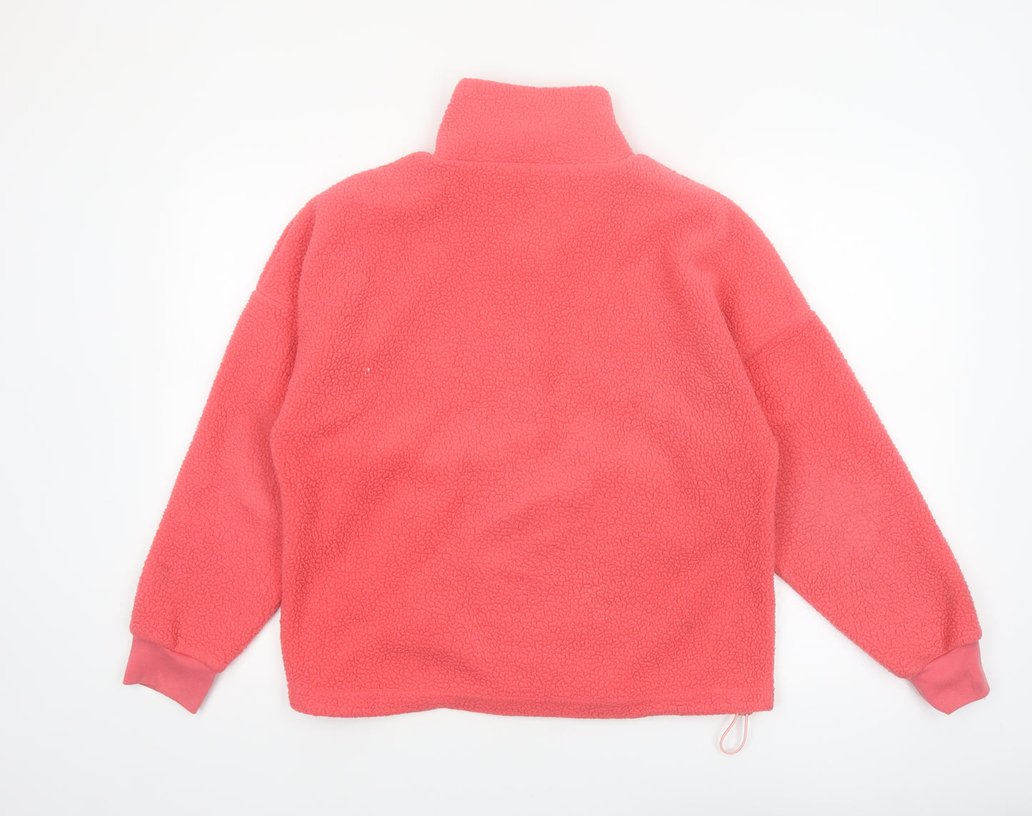 Dunnes Women Pink Fleece 1/2 Zip Pullover Sweatshirt Size S