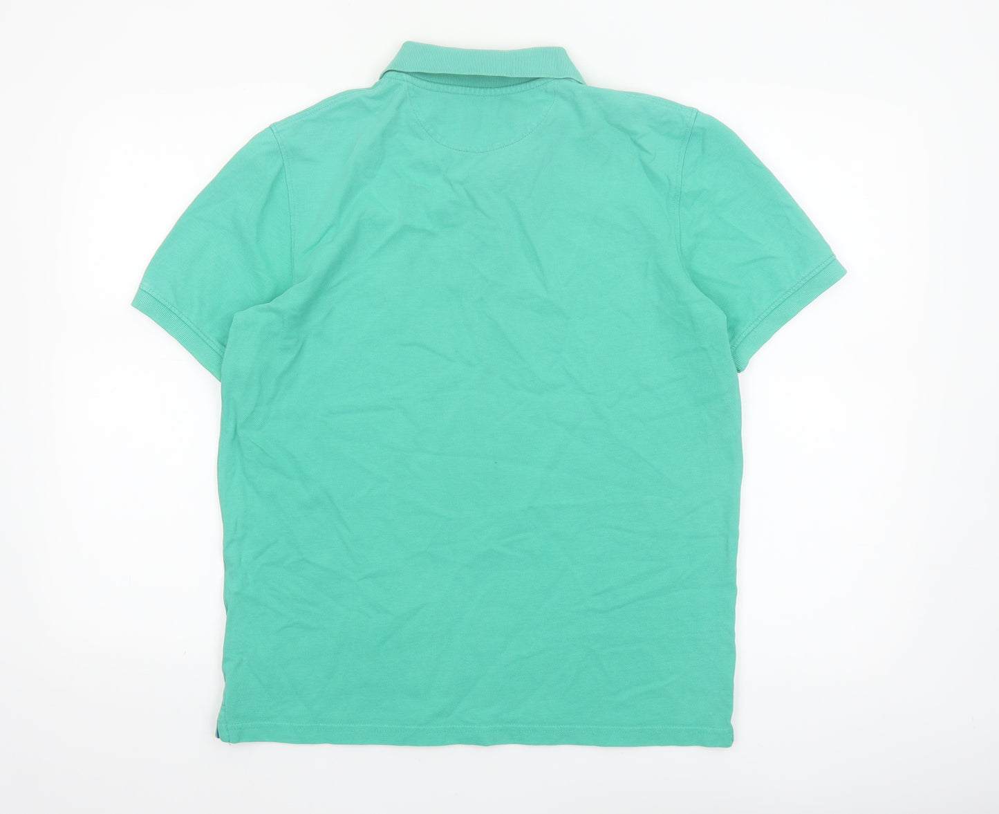 Timberland Men's Green Regular Fit Cotton Polo Shirt Size S