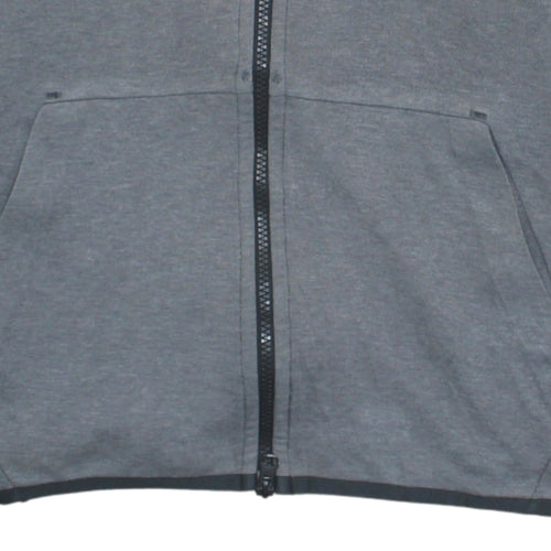 Nike Men’s Grey Full Zip Hoodie M Regular Fit Sportswear