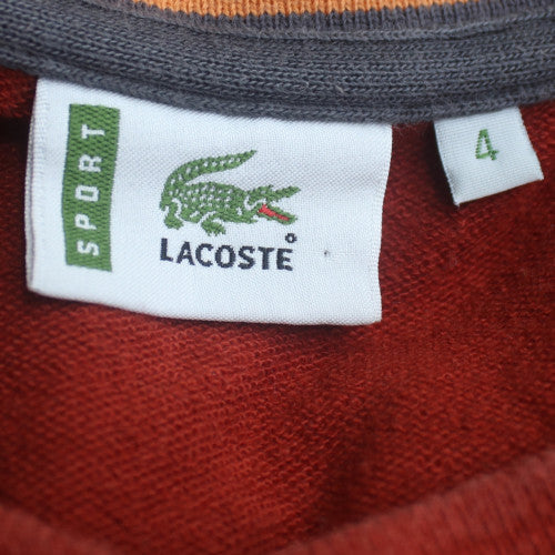 Lacoste Men’s Red V-Neck Pullover Sweatshirt Size L