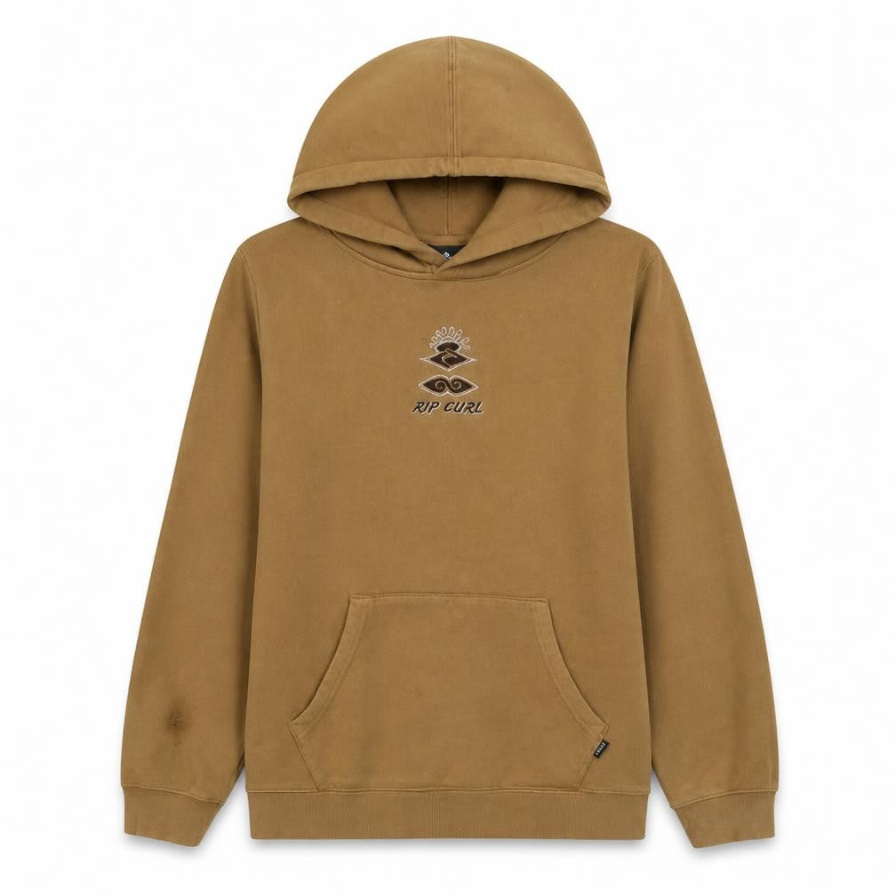 Front view of Rip Curl women’s brown, size UK 14, pullover hoodie cotton blend
