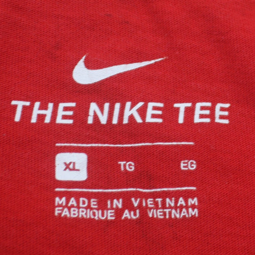 Nike Men's Red XL Graphic Print Sports T-Shirt