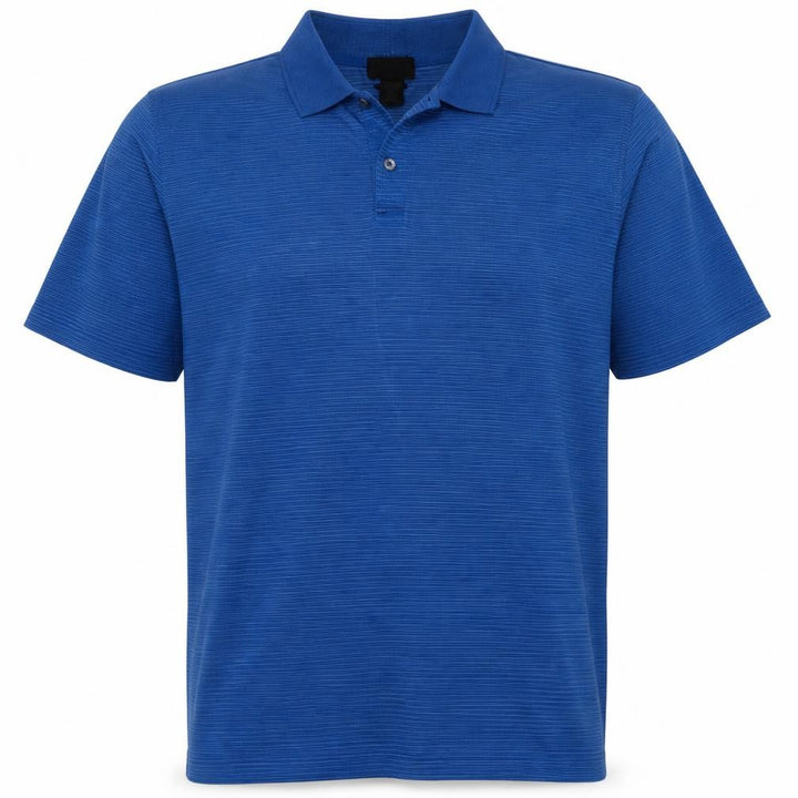 Calvin Klein Men's Blue Striped Cotton Polo Shirt XL Regular Fit