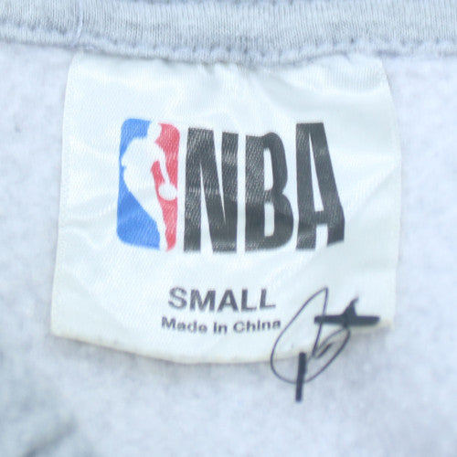 NBA Men’s Grey Chicago Bulls Pullover Hoodie Size S Graphic Cotton