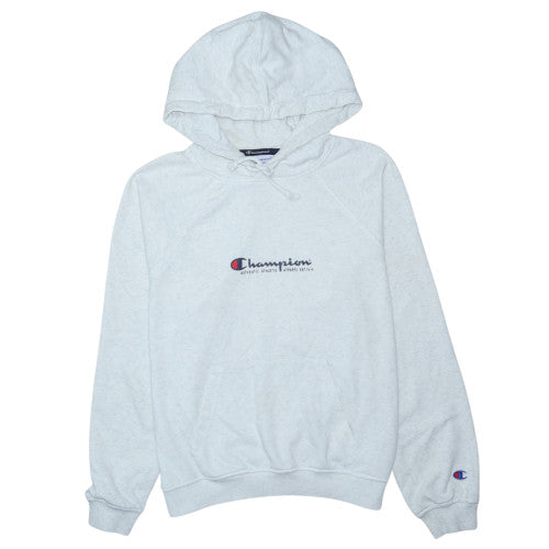 Champion Women's Grey Pullover Hoodie Small Logo Athletic Sweatshirt