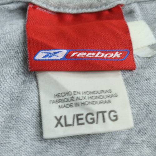 Reebok Mens Grey Green Bay Packers Graphic T-Shirt XL