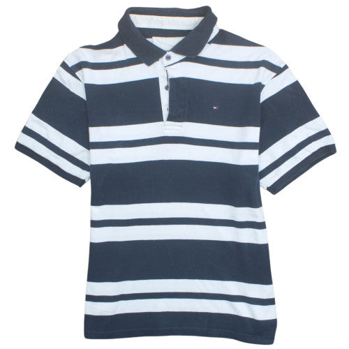 Tommy Hilfiger Men’s Blue Striped Cotton Polo Shirt XXL