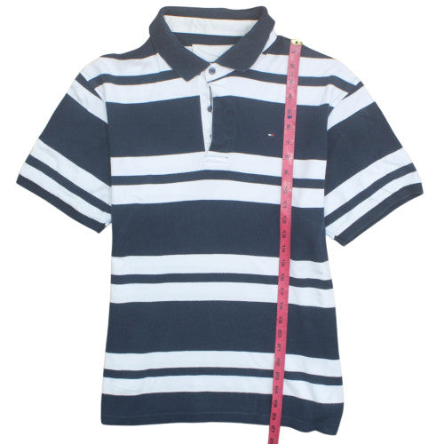 Tommy Hilfiger Men’s Blue Striped Cotton Polo Shirt XXL