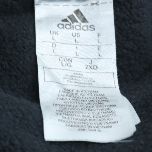 Adidas Men's Black L Crew Neck Pullover Sweatshirt
