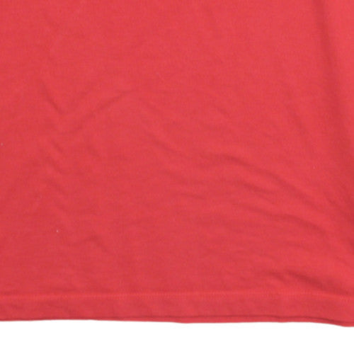 Nike Men's Red Dri-Fit Graphic Sports T-Shirt XL