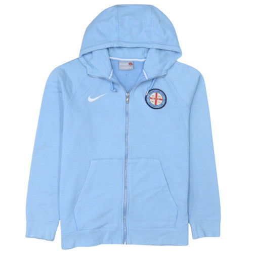 Nike Men’s Blue Full Zip Hoodie L Melbourne City FC Sports Jacket