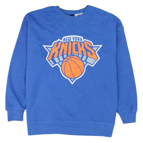 NBA Men’s Blue New York Knicks Pullover Sweatshirt Medium
