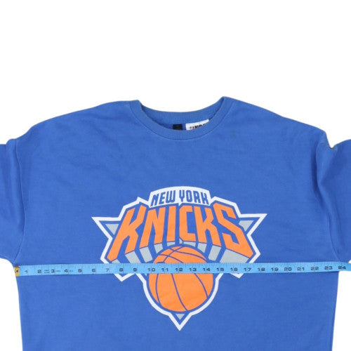 NBA Men’s Blue New York Knicks Pullover Sweatshirt Medium