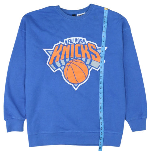 NBA Men’s Blue New York Knicks Pullover Sweatshirt Medium