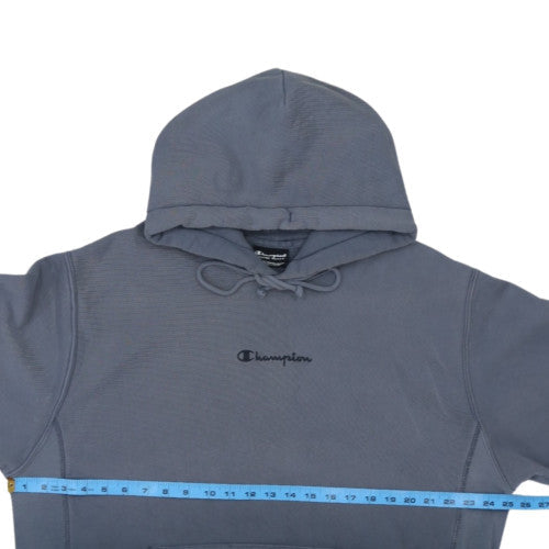 Champion Mens Grey Pullover Hoodie L Reverse Weave Embroidered Logo