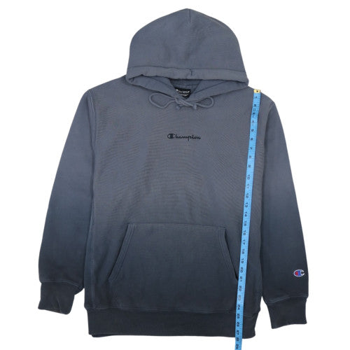 Champion Mens Grey Pullover Hoodie L Reverse Weave Embroidered Logo