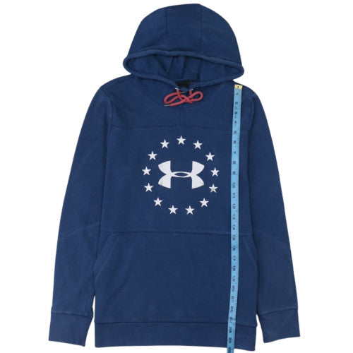 Under Armour Womens Blue Pullover Hoodie Medium Loose Fit