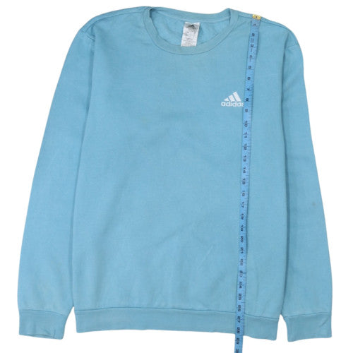 Adidas Men's Blue XL Crew Neck Fleece Pullover Sweatshirt