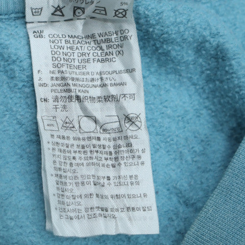 Adidas Men's Blue XL Crew Neck Fleece Pullover Sweatshirt