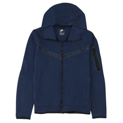 Nike Men's Blue Full Zip Hoodie Size M Classic Athletic Style