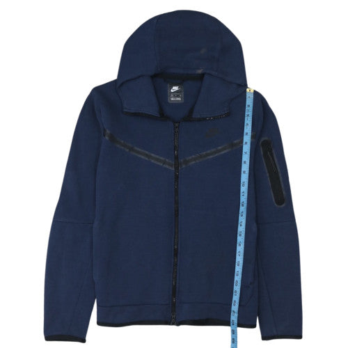Nike Men's Blue Full Zip Hoodie Size M Classic Athletic Style