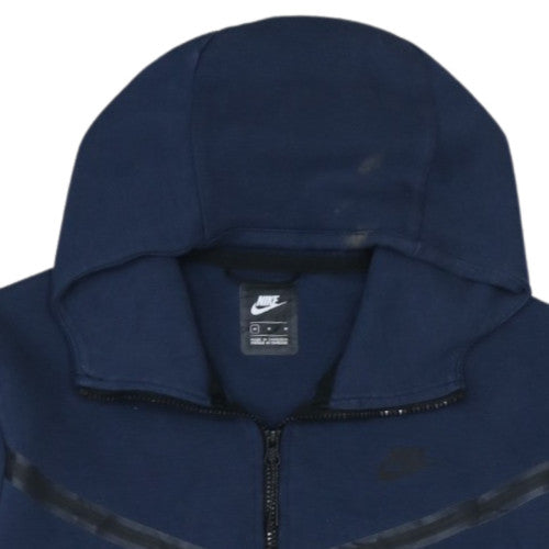 Nike Men's Blue Full Zip Hoodie Size M Classic Athletic Style