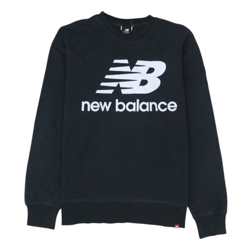 New Balance Men's Black Logo Sweatshirt L Pullover Fleece