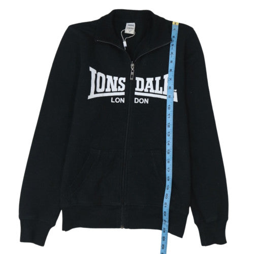 Lonsdale Womens Black Size 12 Track Jacket Full Zip Sportswear