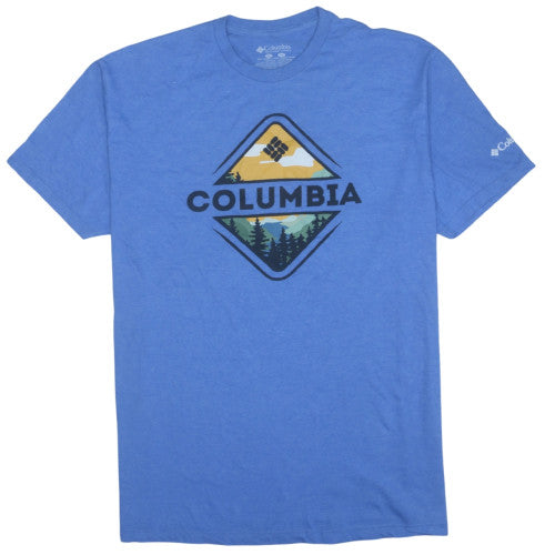 Columbia Men's Blue Graphic Outdoor Short Sleeve T-Shirt XL