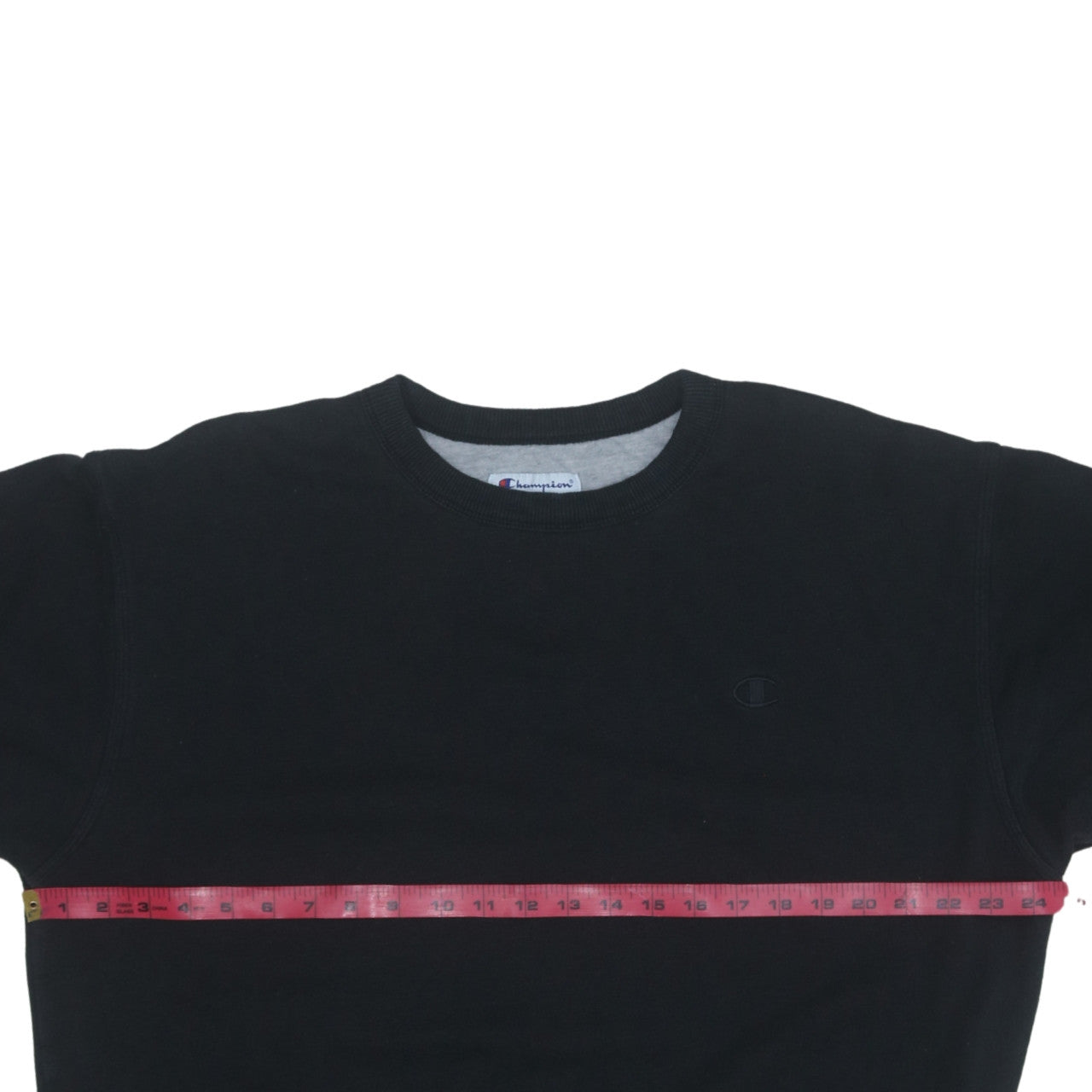 Champion Men's Black Crew Neck Pullover Sweatshirt Size L