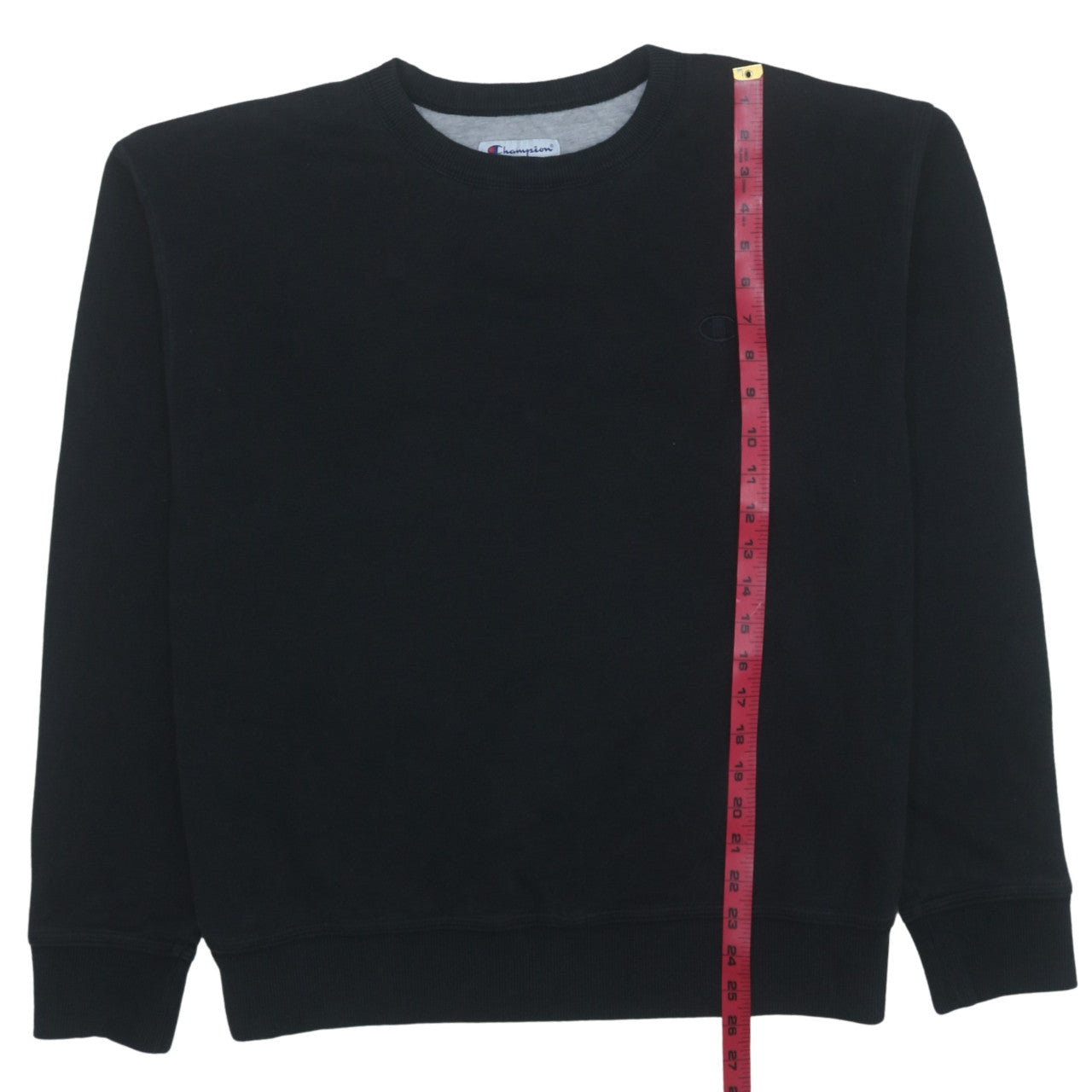 Champion Men's Black Crew Neck Pullover Sweatshirt Size L