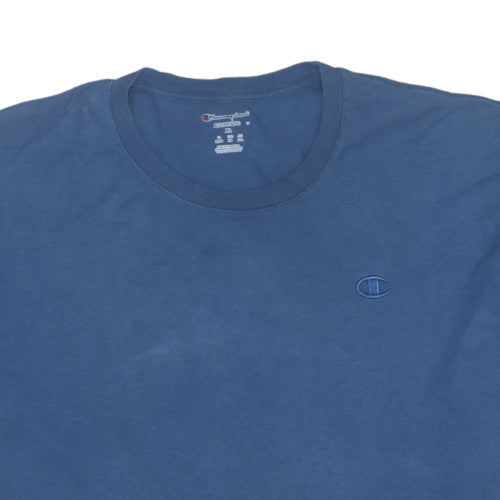 Champion Men's Blue XL Crew Neck Cotton T-Shirt