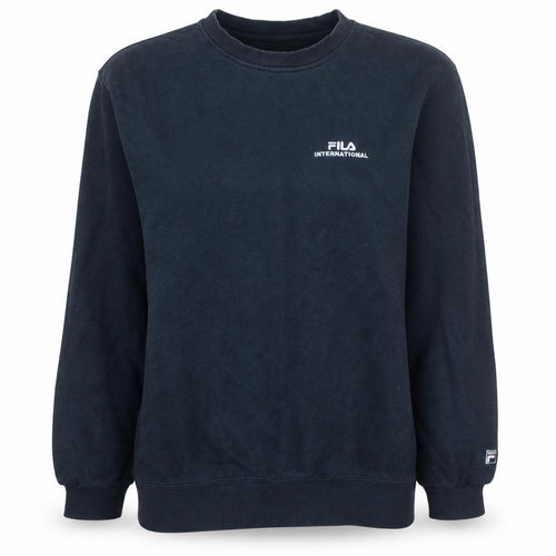 FILA International Black Cotton Crew Neck Women's Sweatshirt M