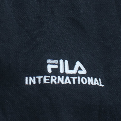 FILA International Black Cotton Crew Neck Women's Sweatshirt M