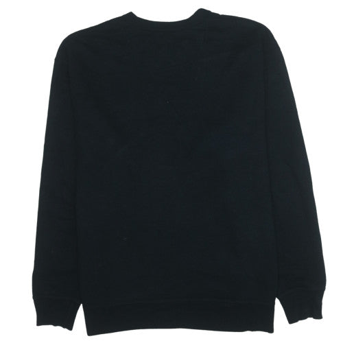 Champion Mens Black 2XL Pullover Crew Neck Fleece Sweatshirt