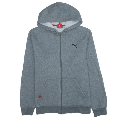 Puma Men's Grey Full Zip Hoodie L Regular Fit