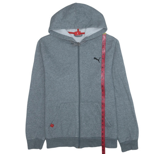 Puma Men's Grey Full Zip Hoodie L Regular Fit