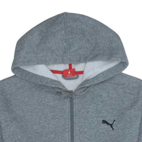 Puma Men's Grey Full Zip Hoodie L Regular Fit