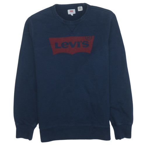 Levi's Women's Navy Blue Relaxed Logo Sweatshirt Size L