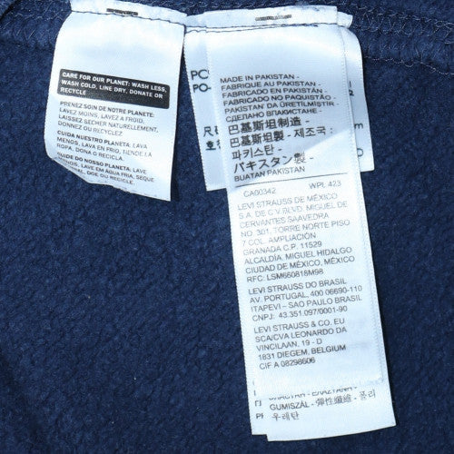 Levi's Women's Navy Blue Relaxed Logo Sweatshirt Size L