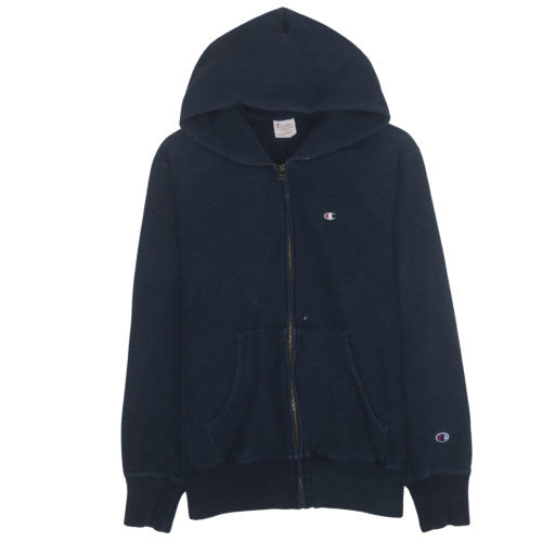 Champion Men's Blue Full Zip Hoodie XL Reverse Weave Cotton
