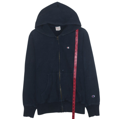 Champion Men's Blue Full Zip Hoodie XL Reverse Weave Cotton