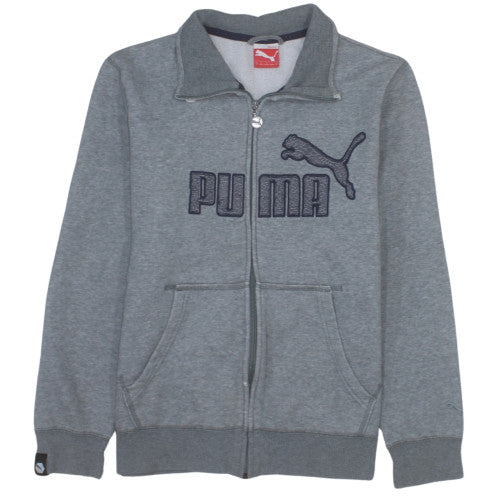 Puma Men's Grey Small Full Zip Track Jacket with Pockets