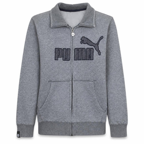 Puma Men's Grey Small Full Zip Track Jacket with Pockets