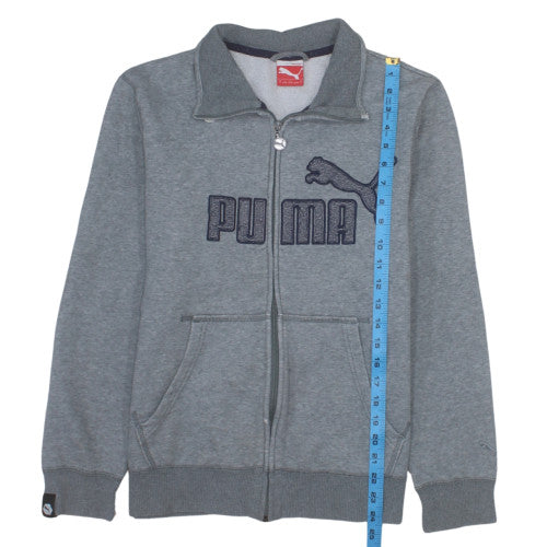 Puma Men's Grey Small Full Zip Track Jacket with Pockets