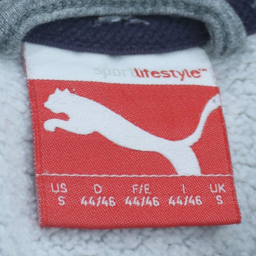 Puma Men's Grey Small Full Zip Track Jacket with Pockets