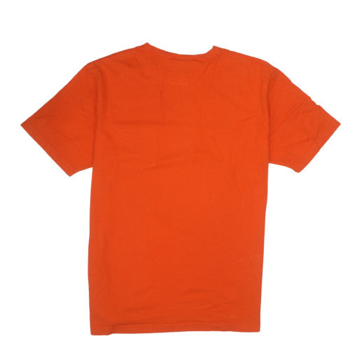Nautica Men's Orange XL Crew Neck Cotton Nautical Logo T-Shirt