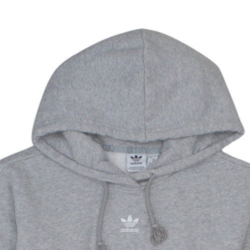 Adidas Womens Grey Pullover Hoodie Size S 8-10 Hooded Sweatshirt