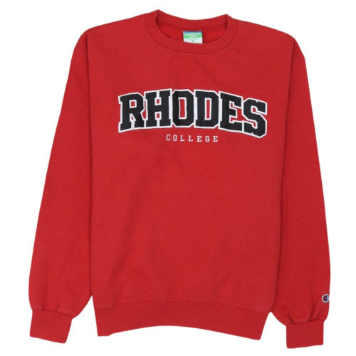 Champion Men's Red Rhodes College Fleece Sweatshirt M Pullover